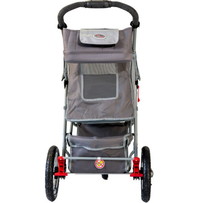 innopet-comfort-air-eco-hundebuggy-hellgrau-dunkelgrau-hinteransicht