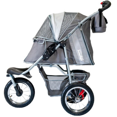 innopet-comfort-air-eco-hundebuggy-hellgrau-dunkelgrau