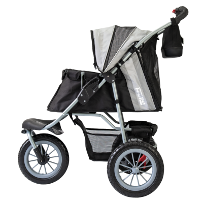 innopet-comfort-efa-eco-hundebuggy-grau-schwarz-seitenansicht
