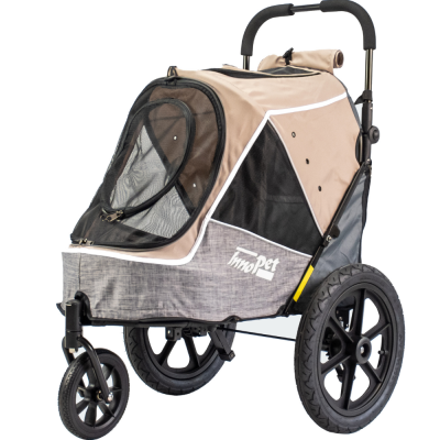 innopet-sporty-trailer-evolution-hundebuggy-beige-grau