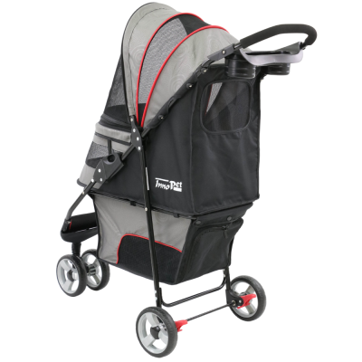innopet-avenue-hundebuggy-grau-rot-hinteransicht