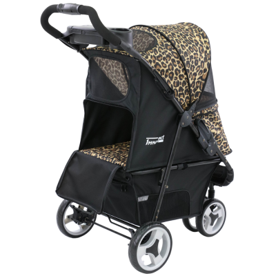 innopet-allure-cheetah-hundebugy-hinteransicht-offen