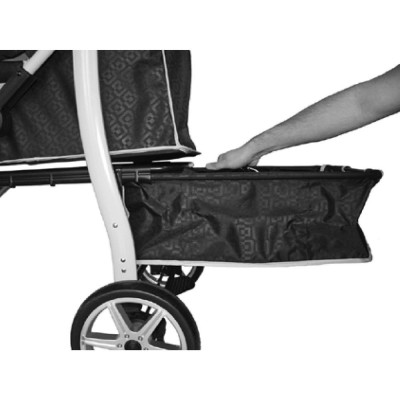 innopet-monaco-hundebuggy-korb-detail-schwarz