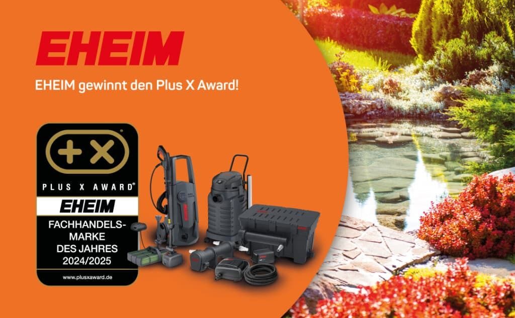 PLUS X AWARDS: EHEIM - Fachhandelsmarke des Jahres 2024/2025 @EHEIM