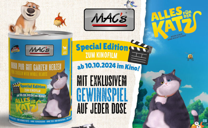 Bereits vor Kinostart bringt MAC’s eine limitierte Edition mit exklusivem Gewinnspiel heraus. Bild: Propet