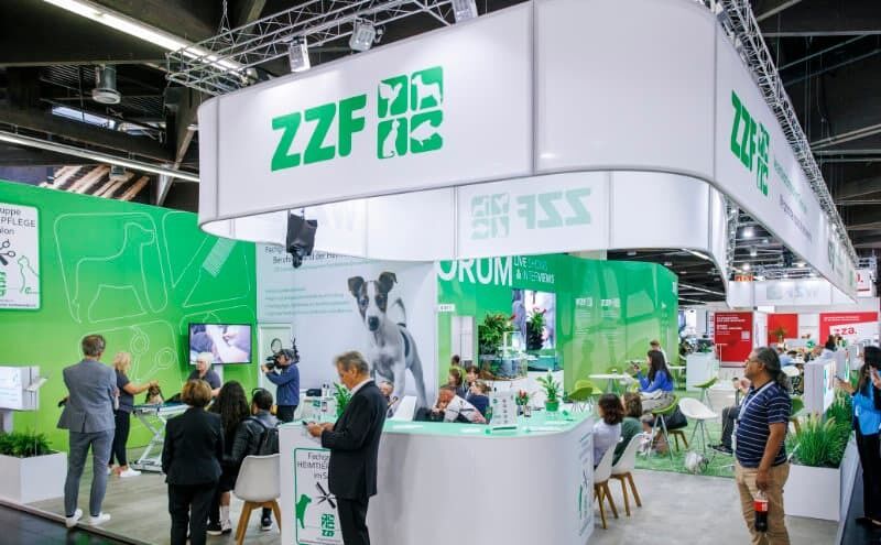 Der Stand von ZZF und WZF auf der Interzoo 2022. Foto: WZF/Heiko Stahl