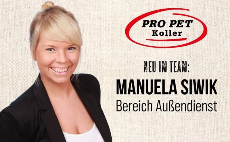 Manuela Siwik unterstützt das Außendienst-Team von Pro Pet Koller bereits seit Ende Januar. Bild: Pro Pet Koller
