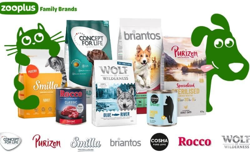 Exemplarische Produkte mit Preisnachlässen. Grafik: zooplus